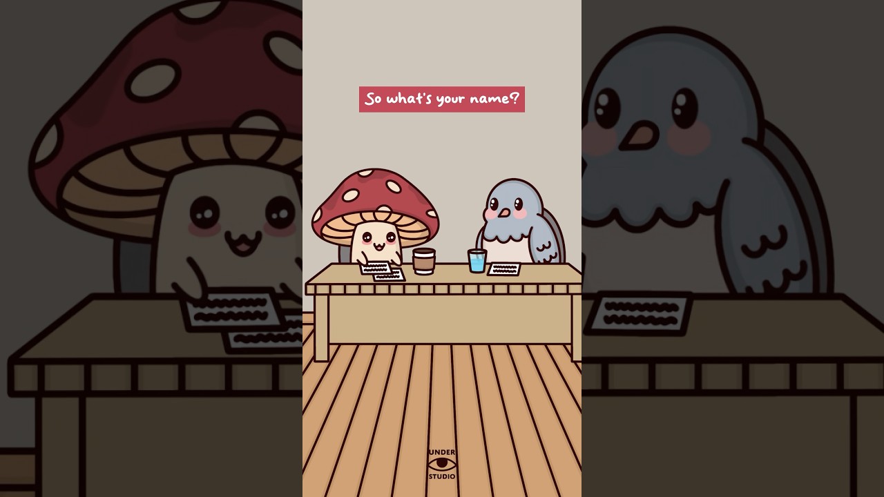 I’m Hired 🐦 Mushie & Birdie | Comedy Job Interview Animation Meme | Original Audio: Ruben Contreras
