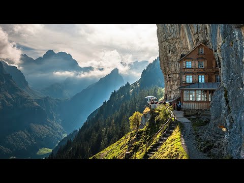 Video: I Schweiz Restaurang Äscher öppnar Igen