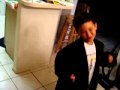 A Son Mocking His Dad Going to Work