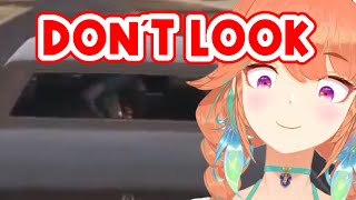Kiara is driving a car, but a couple on the backseat is doing something YABAI【HololiveEN】
