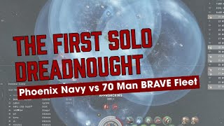 The First Dreadnought - Solo Dread vs 70 Man BRAVE Fleet | EVE Online PVP