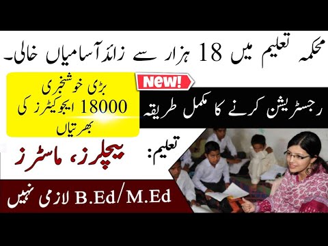 Elementary and Secondary Education Department  18000+ Jobs ESED NTS Online Application Form Latest