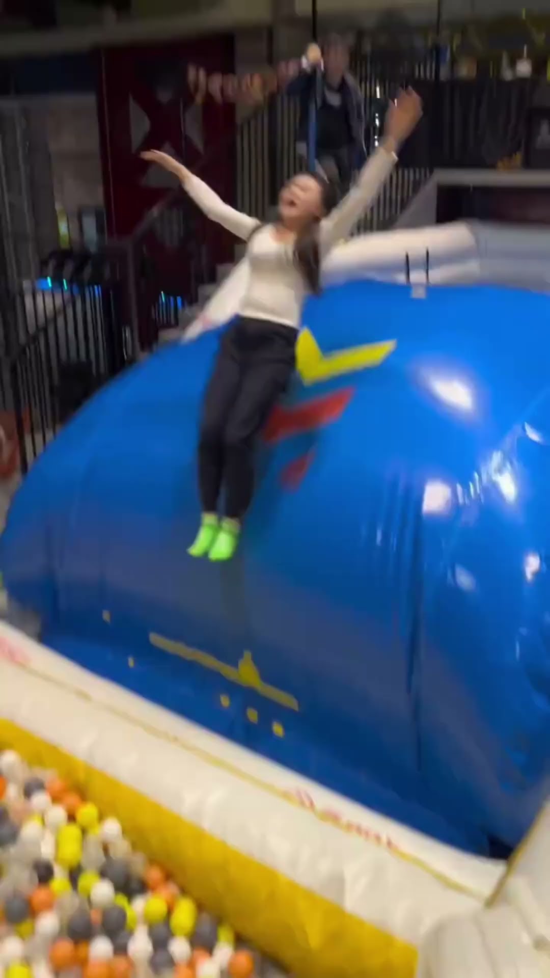 This Trampoline Is  ???so Fun Why Didn't We Just Start Jumping Around Like This When We Were Kids