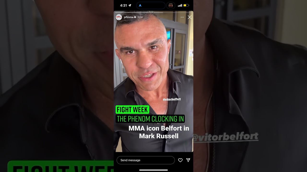 MMA icon Belfort in Mark Russell