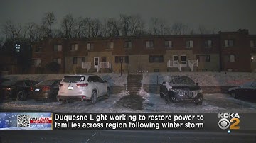 Duquesne Light working to restore power after winter storm