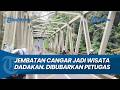 WISATA DADAKAN, Petugas Turun Tangan Bubarkan Kerumunan di Jembatan Cangar