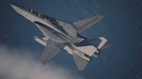 ACE COMBAT 7: SKIES UNKNOWN on PS5 4K Flying a mission on a F-14D Tomcat - Action replay