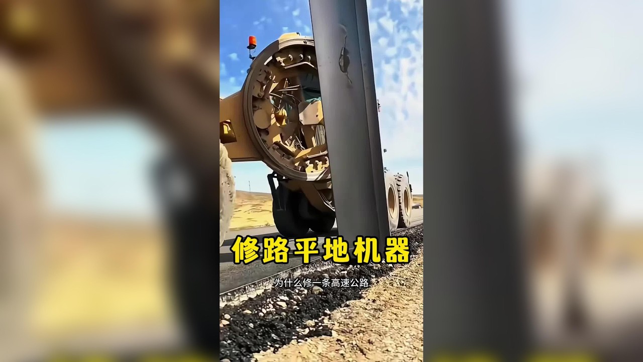 一條公路有多平，全看這臺機器