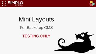 Mini Layouts (For Backdrop CMS)
