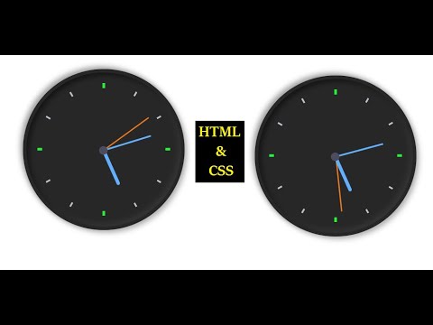 Clock using HTML and CSS and JavaScript | No Image | Daily practice ...