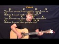 Blowin' In The Wind (Bob Dylan) Strum Guitar Cover in G with Chords/Lyrics