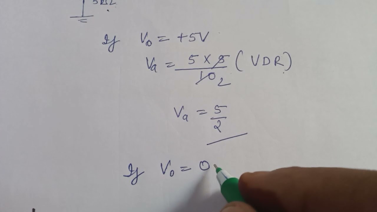 To find UTP and LTP of inverting Schmitt Trigger ckt | easy approach 