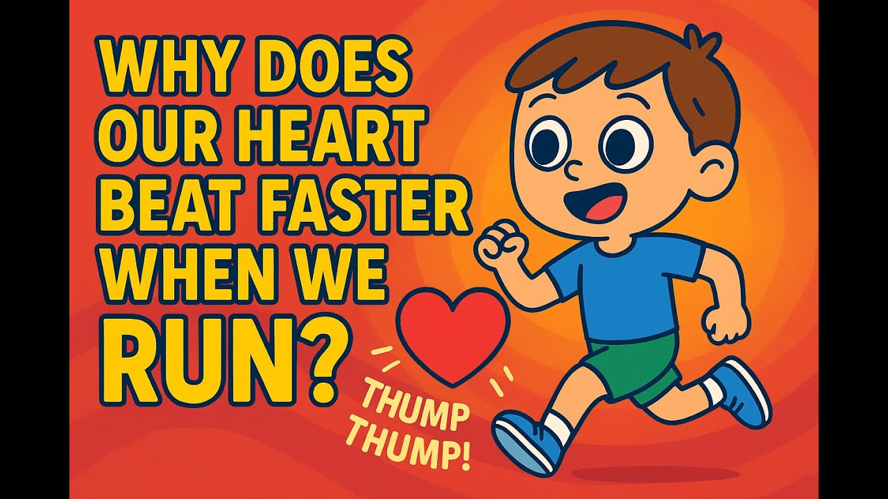 Why Does Our Heart Beat Faster When We Run Fun Science for Kids - YouTube