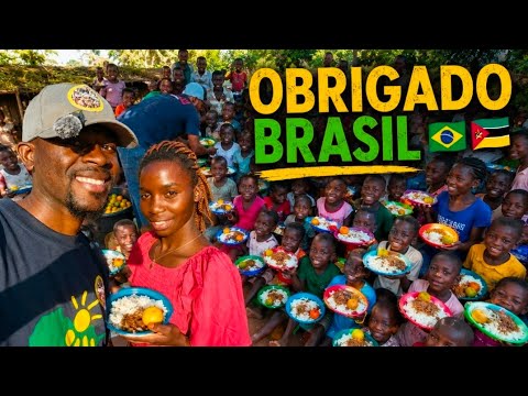 O mau tempo tentou parar, mas o ALMOÇO SOLIDÁRIO em Moçambique aconteceu! 🇲🇿🇧🇷