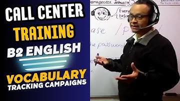 📦 Call Center Training for B2 English Learners - Part 1: Vocabulary Tracking & Logistics Campaigns