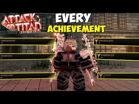 How To Complete ALL Acheivements In Order To Obtain Shiki In Attack On Titan Revolution Roblox