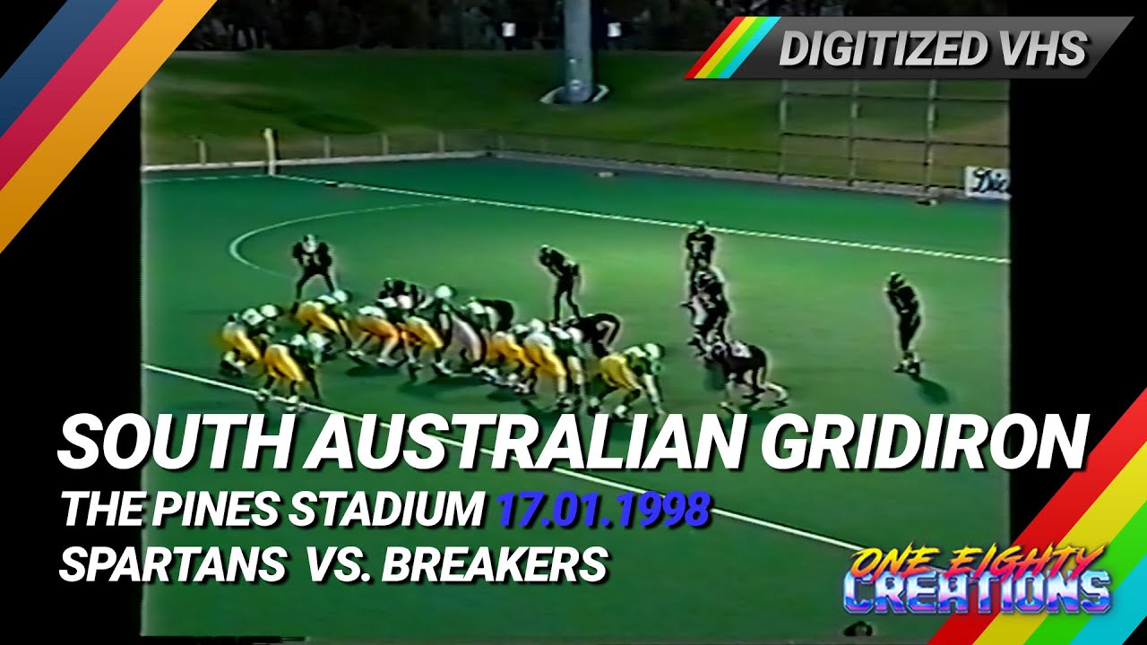 Port Adelaide Spartans vs Brighton Breakers | Australian Gridiron | 17 Jan 1998 (VHS)