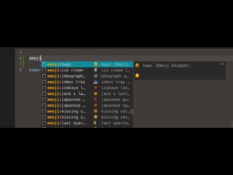 emoji extension for Visual Studio Code