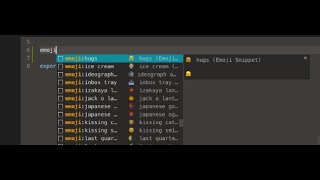 emoji extension for Visual Studio Code