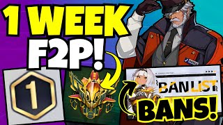 Hackers BANNED? - 1 Week F2P, Rank 1 Mythic!!! [Etheria: Restart]