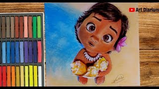 Baby Moana Drawing | Disney Art screenshot 4