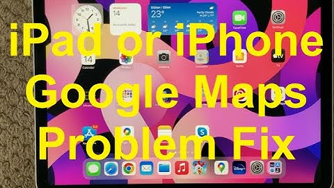iPad or iPhone Google Maps Problem And Fix, How To Fix Google Maps Issue #iphone #ipad #maps #google