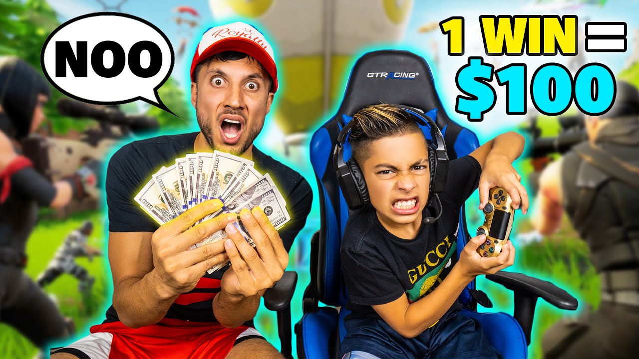 ⁣Every VICTORY i Get, I WIN $100! (MY DAD FREAKS OUT) | Royalty Gaming