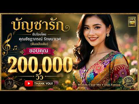 เพลง "บัญชารัก" ที่ขับร้องโดย คุณชัชฎาภรณ์ รักษนาเวศ (ต้นฉบับเดิม) / Modern Clear Mix Cover Version