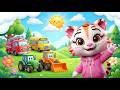 Learn Vehicles for Kids with Poki! | Cars, Trucks &amp; Fire Truck (3D Animation)