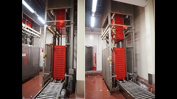 786-6: Viscon elevator for crates with destacker