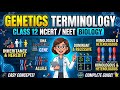 Genetics Terminology #Principleofinheritanceandvariation for class 12 #NCERT/NEET BIOLOGY