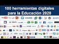 100 herramientas digitales para la educación versión 2020 #QuédateEnCasa y Aprende #Conmigo