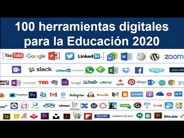 100 herramientas digitales para la educación versión 2020 #QuédateEnCasa y  Aprende #Conmigo - YouTube