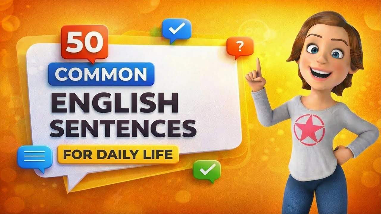 50 Common English Sentences for Daily Life | Speak English Confidently | EngChat
