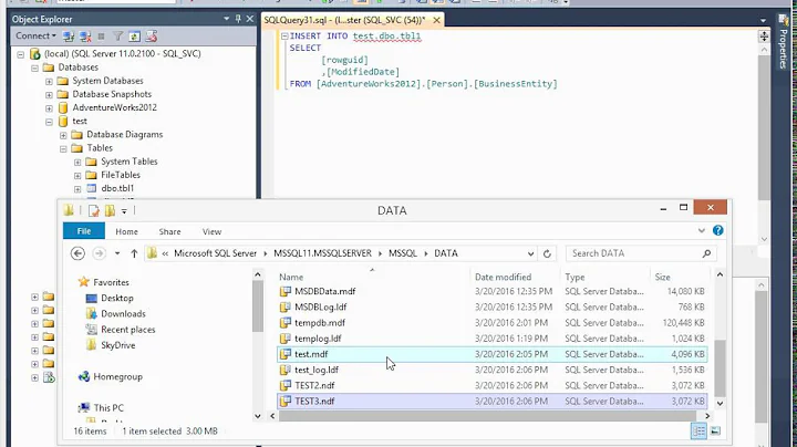 SQL Server Tutorial 4 - Files and File Groups