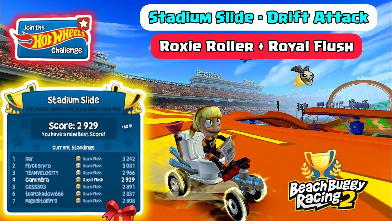 BB Racing 2 Stadium Slide - Drift Attack |Roxie Roller + Royal Flush ...