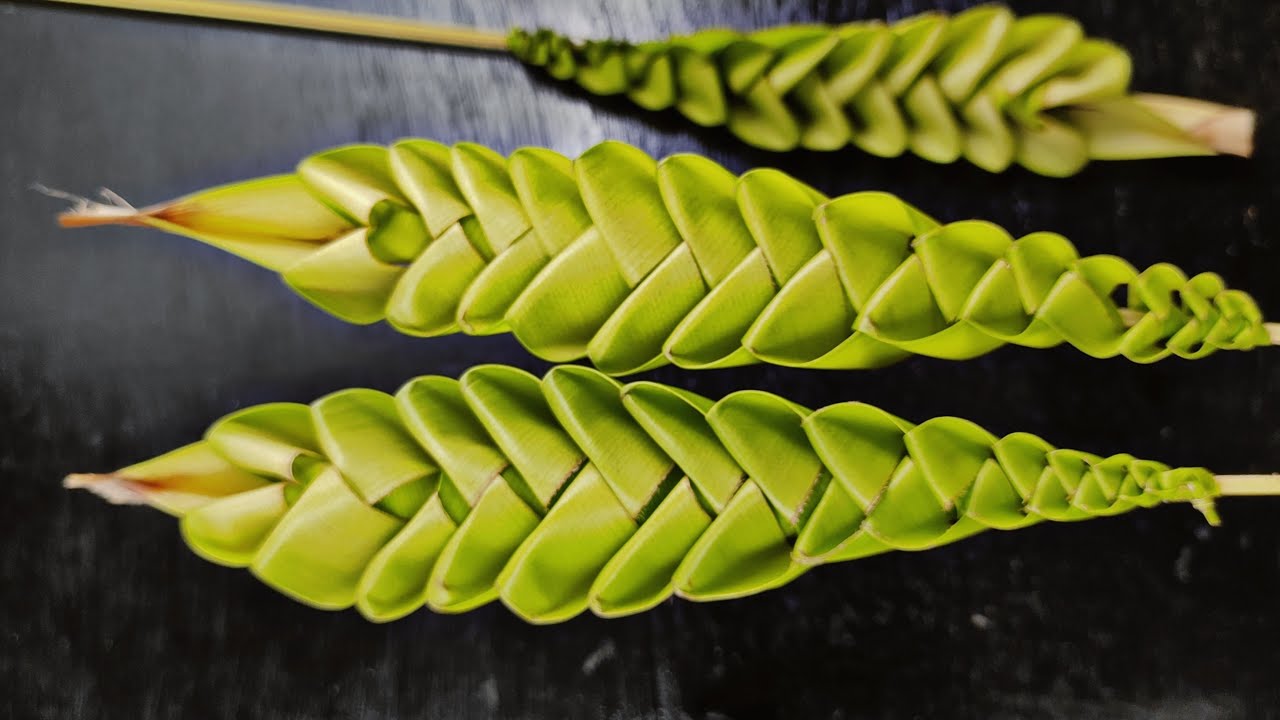 How to make Palm flower (coconut tree leafs)