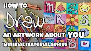 ART VIDEO: How to explore and draw your IDENTITY with Kerri Bevis #artlife #art #artteacher