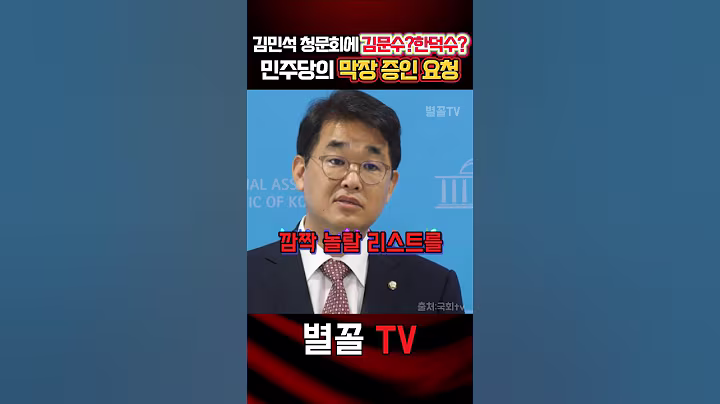 김문수 한덕수가 증인? 황당한 증인 신청 물타기 #국민의힘 #배준영 #보수 #정치 #김문수 #한덕수