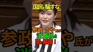 【矛盾】国民を騙すな!参政 さや氏が消費税の闇を暴露! #参政党 #消費税 #社会保障 #塩入清香 #さや #Shorts #ショート