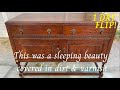 Vintage buffet reveals her true beauty when the varnish comes off | 1 day Furniture flip
