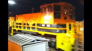 CWRY 1500 Switcher Being Pulled By CSX Mixed Frieght Train