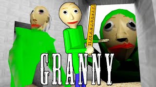 Granny v1.8.1 In Baldi's Basics Atmosphere Mod Full Gameplay | Granny 1.8.1