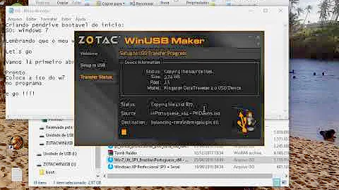 Como instalar o Windows 7 usando um pendrive de 4gb?