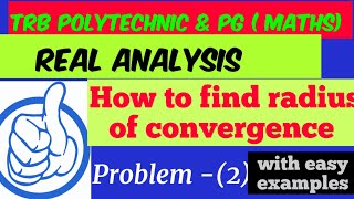 Radius of convergence/Power Series/Real analysis/#important two mark#