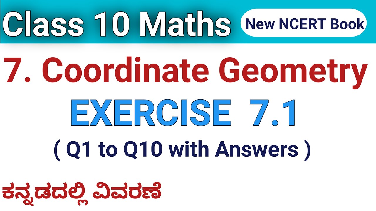 Class 10 maths | Chapter 7 | Coordinate Geometry | Exercise 7.1 Q1 to ...