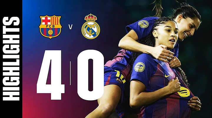 LIGA F |  FC BARCELONA 4 vs 0 REAL MADRID 🔵🔴
