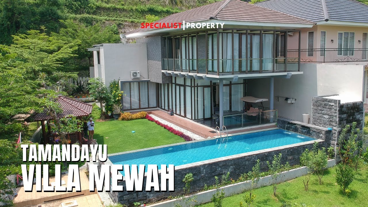 LANGKA || VILLA MEWAH ARSITEKTUR MINIMALIS DENGAN INFINITY POOL || TAMAN DAYU PANDAAN