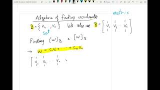 SFU MATH 232 4.4 Coordinates - Dr. Pyke