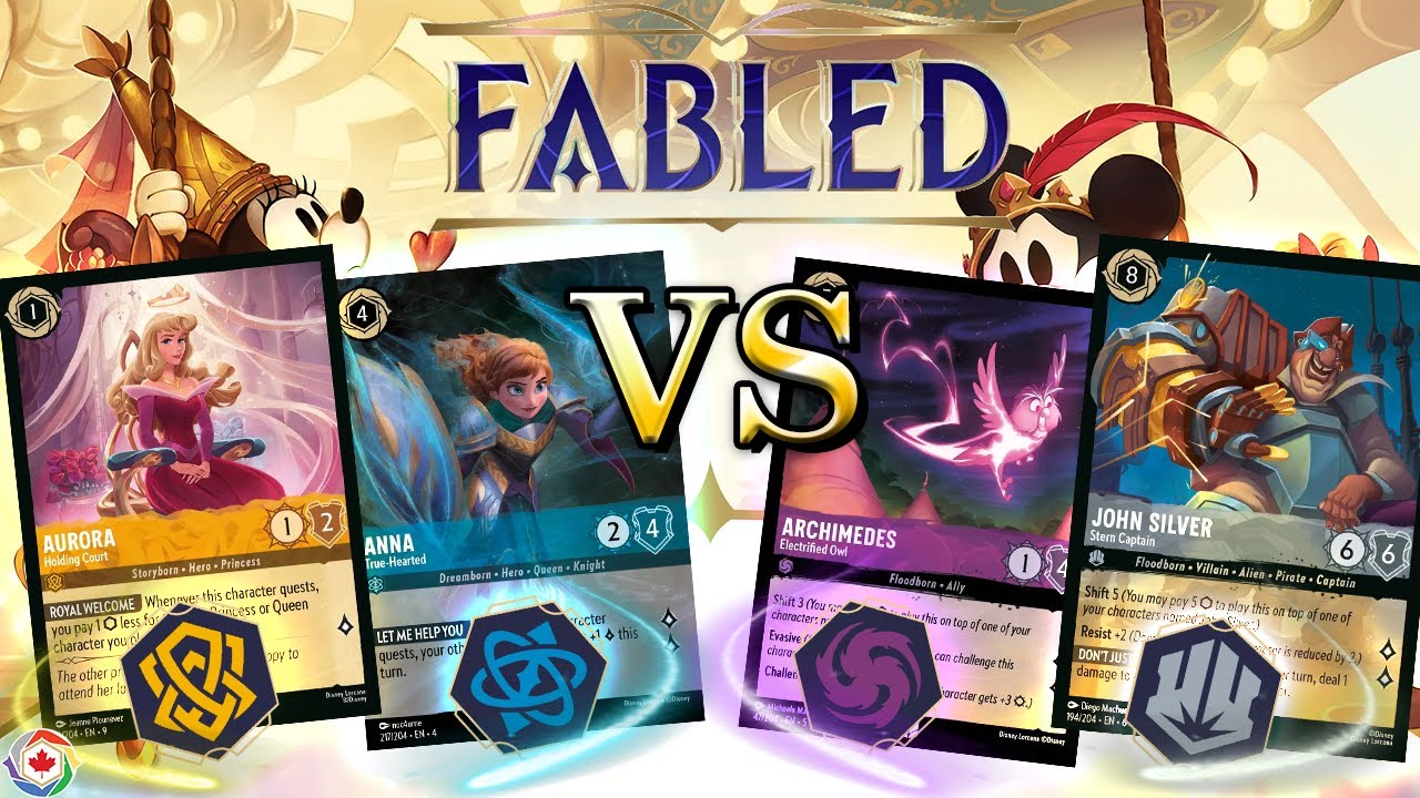 Sippin On Refreshing Lemon Water! Amber Sapphire VS Amethyst Steel - Lorcana Fabled League Gameplay